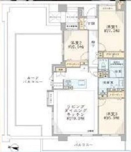 クリオレジダンス東京 8階 間取り図