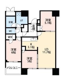 ドゥ・トゥール 41階 間取り図