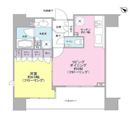 ブランズ代々木西参道 12階 間取り図