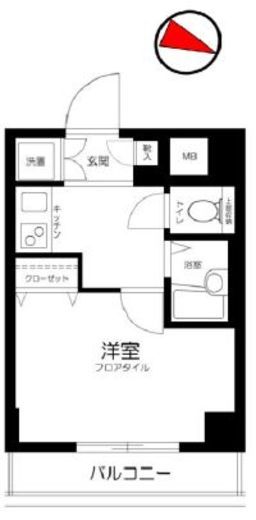 サンテミリオン飯田橋 6階 間取り図