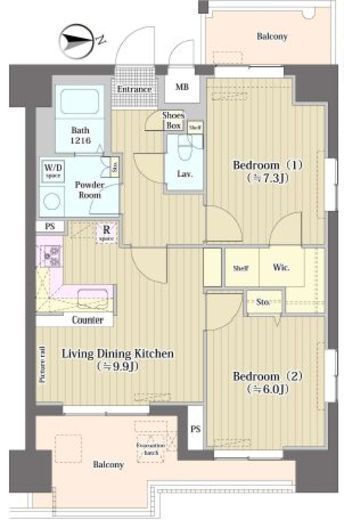 トーク西池袋ウェルフォート 901 間取り図