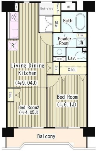 パルティーレ西落合 503 間取り図