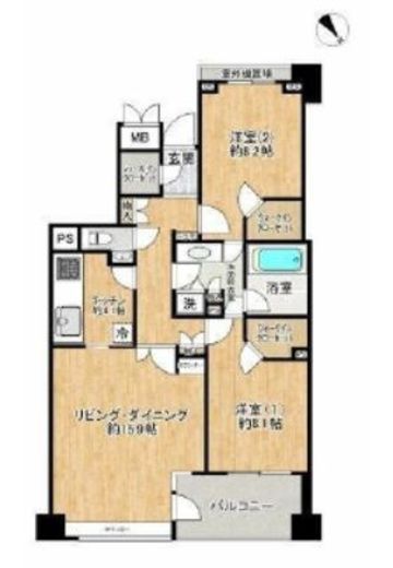 グランブリエ横濱山下公園 7階 間取り図