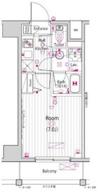 ガーラ・クレスタ横濱関内 8階 間取り図