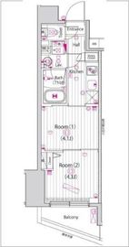 ガーラ・プレシャス三軒茶屋 9階 間取り図