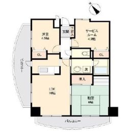 カールトンプラザ川崎 801 間取り図