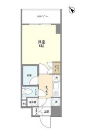エストライフ勝どき 303 間取り図