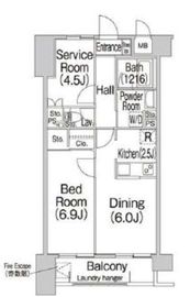 コンフォリア赤羽岩淵 707 間取り図