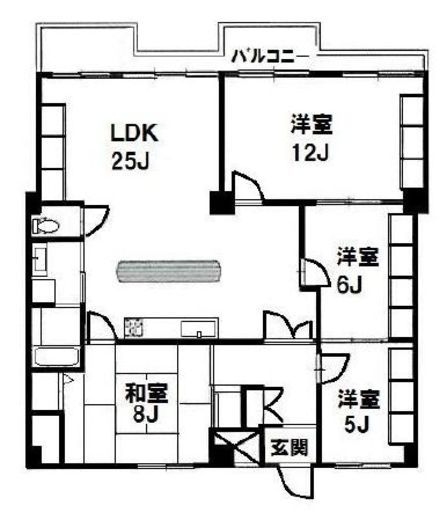 マンション雅叙苑 11階 間取り図