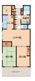 ラフィネ宮坂 101 間取り図