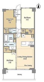 ドゥーエ町屋 408 間取り図