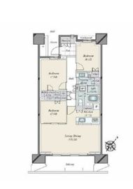 HARUMI FLAG PARK VILLAGE (晴海フラッグ パークヴィレッジ) 14階 間取り図