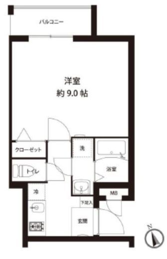レオーネ馬込 101 間取り図