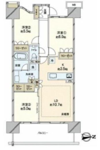 プレミスト湘南辻堂フォレストフェイス 12階 間取り図