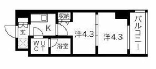スパシエ蒲田グランドタワー 10階 間取り図