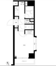 パレステュディオ銀座 4階 間取り図