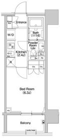 コンフォリア品川EAST 1102 間取り図