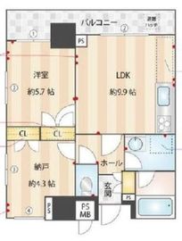 パーク・ノヴァ三鷹 5階 間取り図