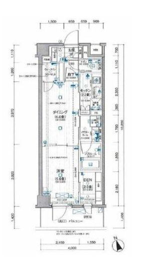 デュオステージ横濱赤門通り 7階 間取り図