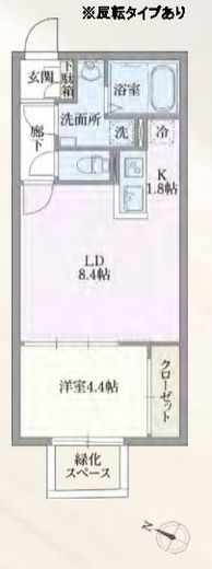 グローリオシェルト志村坂上 103 間取り図