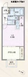 グローリオシェルト志村坂上 403 間取り図