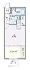 グローリオシェルト志村坂上 407 間取り図