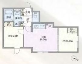 グローリオシェルト志村坂上 105 間取り図