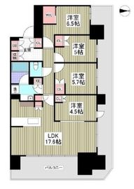 HARUMI FLAG PARK VILLAGE (晴海フラッグ パークヴィレッジ) 4階 間取り図