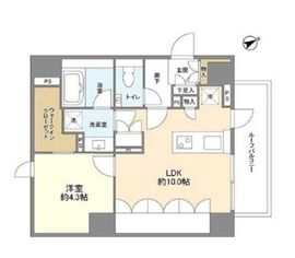 ピアース用賀 5階 間取り図