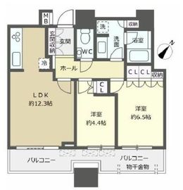 ステーションプラザタワー 21階 間取り図