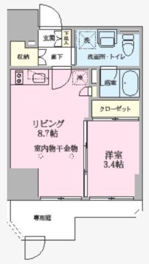 V-style入谷 101 間取り図