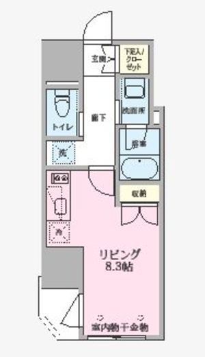 V-style入谷 302 間取り図