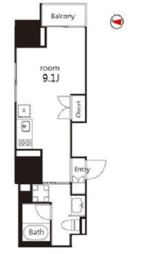 V-style入谷 401 間取り図