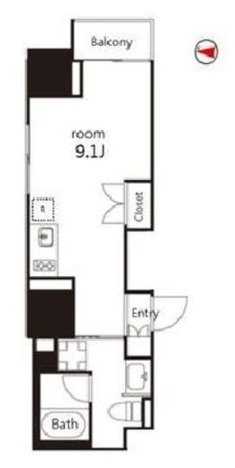 V-style入谷 801 間取り図