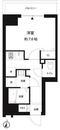 コスモリード錦糸町 802 間取り図