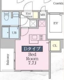 ファインプレイス川崎 404 間取り図