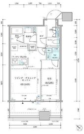 パークタワー勝どきミッド/サウス 8階 間取り図