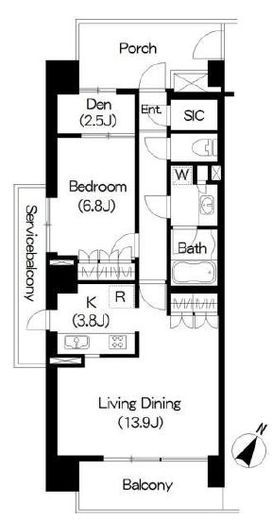 ブリリアイスト三軒茶屋ブラッサムテラス 505 間取り図