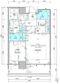 パークタワー勝どきミッド/サウス 33階 間取り図