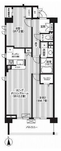 ピエス綱島 303 間取り図