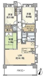 クレストシティアクアグランデ 10階 間取り図