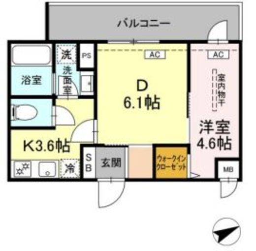 ロイジェントパークス西馬込 211 間取り図