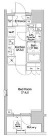 コンフォリア品川EAST 210 間取り図