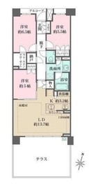 ザ・パークハウス新川崎 1階 間取り図