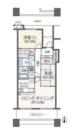 ビナマークスウエスト 18階 間取り図