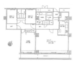 プラティーヌ田町 224 間取り図
