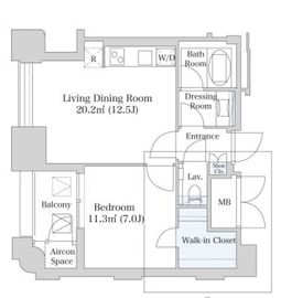プラティーヌ西新宿 204 間取り図