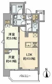 ルジェンテ練馬豊島園 9階 間取り図