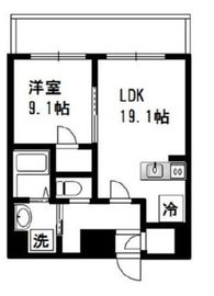 コモド川崎 701 間取り図