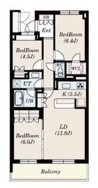 S-FORT横浜青葉台 5階 間取り図
